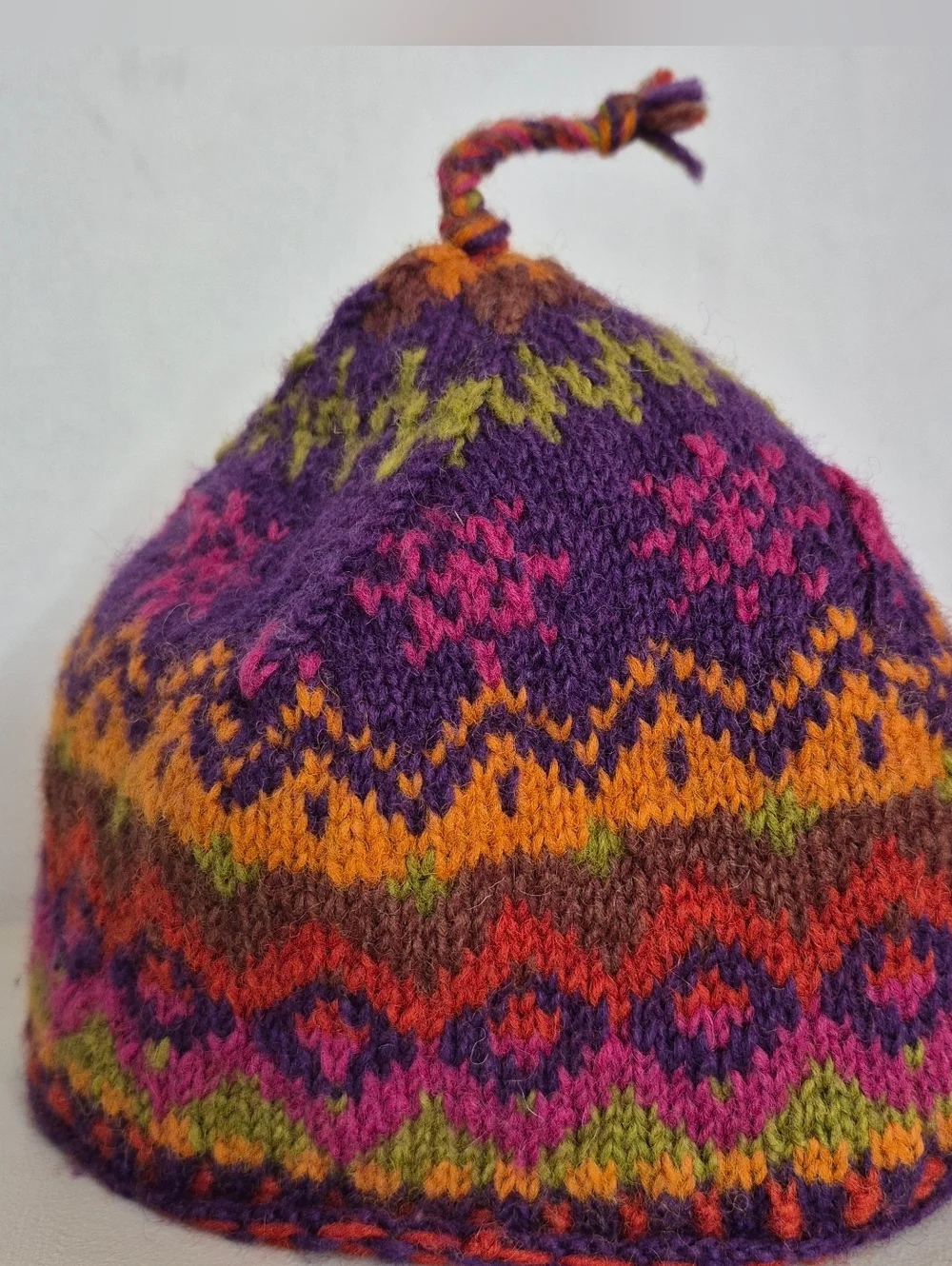 Newari Icelandic Hand Knit Fleece Lined Beanie - OS